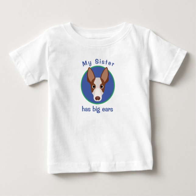 Camiseta De Bebé Cara de Perro Personalizada Divertida  (Anverso)
