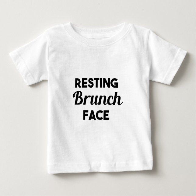 Camiseta De Bebé Cara de reclinación del brunch (Anverso)