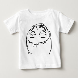 Camiseta De Bebé Cara de risa Meme cómico de la rabia de PFFTCH