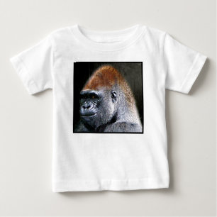 Camiseta De Bebé Cara del primer del gorila de la tierra baja del