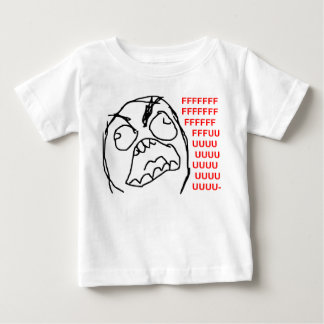 Camiseta De Bebé Cara enojada Meme de la rabia de Fuu Fuuu del