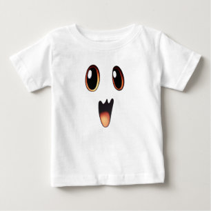 Camiseta De Bebé Cara fantasma