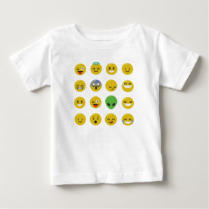 Camiseta De Bebé cara feliz de la emoji