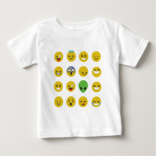 Camiseta De Bebé cara feliz de la emoji