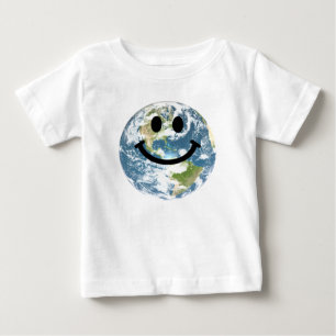 Camiseta De Bebé Cara feliz de la tierra