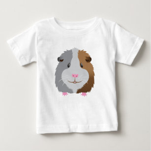 Camiseta De Bebé cara linda del conejillo de Indias