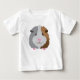 Camiseta De Bebé cara linda del conejillo de Indias (Anverso)