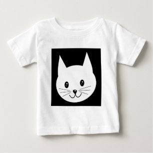 Camiseta De Bebé Cara linda del gato