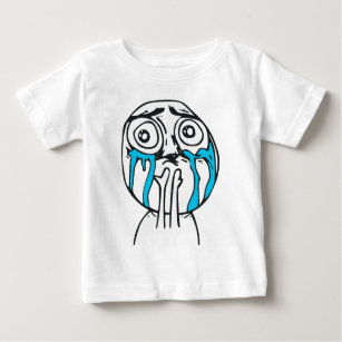 Camiseta De Bebé Cara linda Meme de la rabia de la sobrecarga del