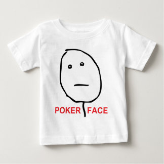 Camiseta De Bebé Cara Meme de la rabia de la cara de póker