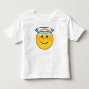 Camiseta De Bebé Cara sonriente con emoji del halo