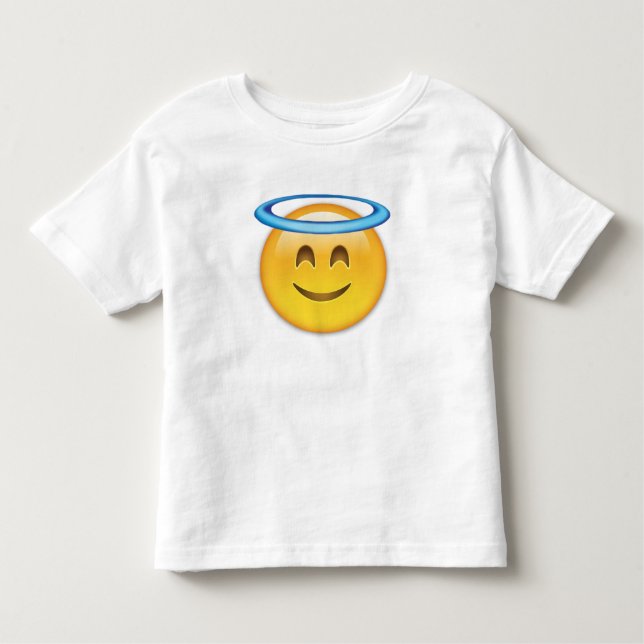 Camiseta De Bebé Cara sonriente con emoji del halo (Anverso)