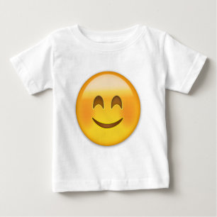 Camiseta De Bebé Cara sonriente con emoji sonriente de los ojos