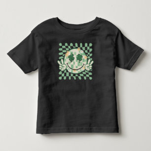 Camiseta De Bebé Cara Sonriente de Trébol Día de San Patricio Diver