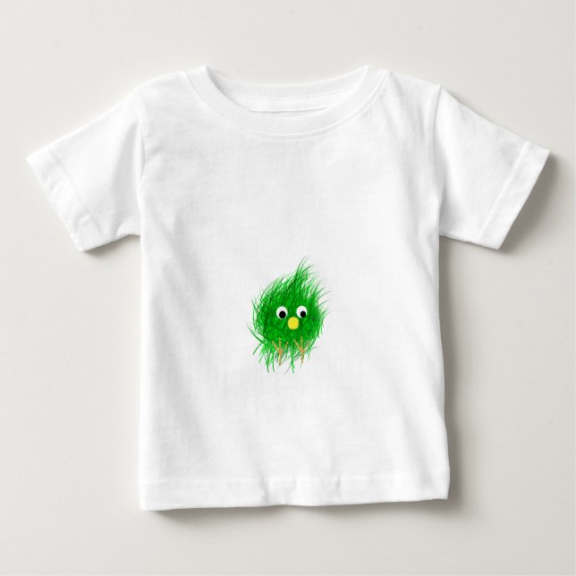 Camiseta De Bebé Cara verde borrosa (Anverso)