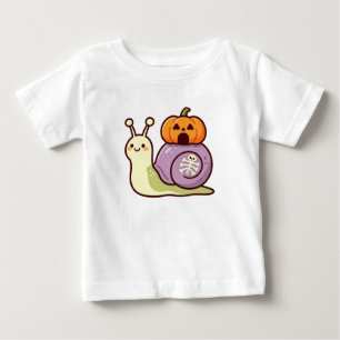 Camiseta De Bebé Caracol de Halloween lindo