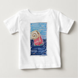 Camiseta De Bebé Caracol en la Fresa