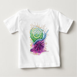 Camiseta De Bebé Caracol en la higuera colorido