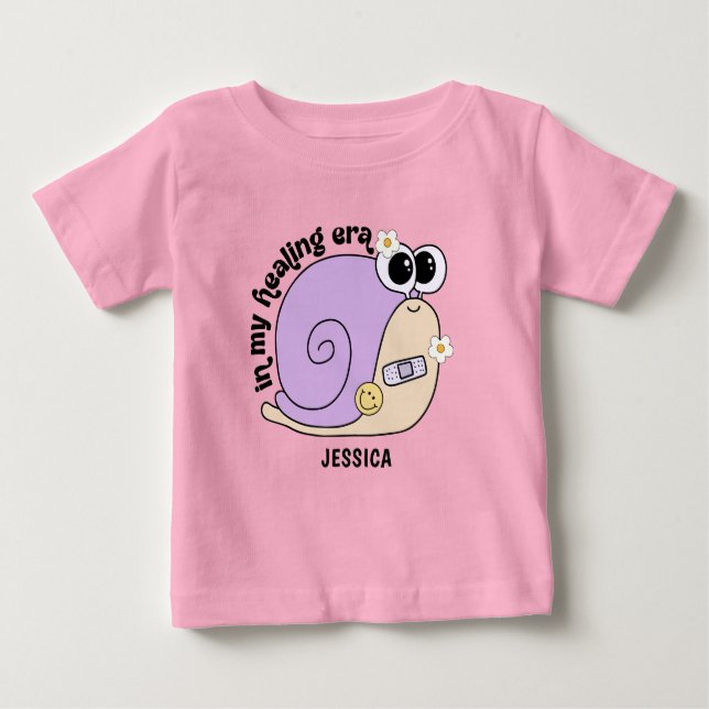 Camiseta De Bebé Caracol | En Mi Época De Sanación (Anverso)