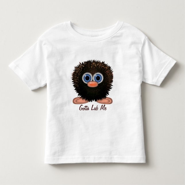 Camiseta De Bebé Carácter lindo Wuzzy Butt para niños adorable del  (Anverso)