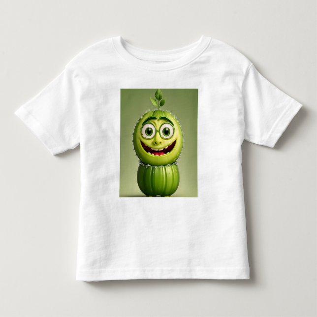 Camiseta De Bebé Carácter pepino gracioso (Anverso)