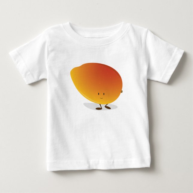 Camiseta De Bebé Carácter sonriente del mango (Anverso)