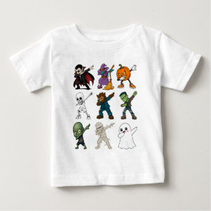 Camiseta De Bebé Caracteres divertidos de Halloween Dabbing