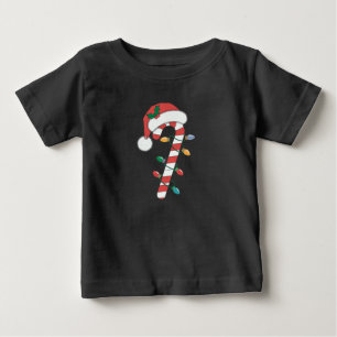 Camiseta De Bebé Caramelo de Navidad Caña Santa Navidad Niños 