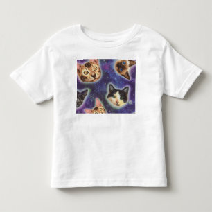 Camiseta De Bebé Caras de gato con diversas razas y patrones