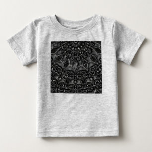 Camiseta De Bebé Carbón Mandala Baby T-Shirt