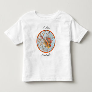 Camiseta De Bebé Cardenal norte volando - Fotografía original