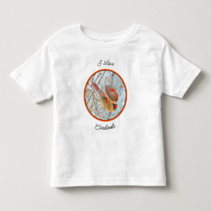 Camiseta De Bebé Cardenal norte volando - Fotografía original