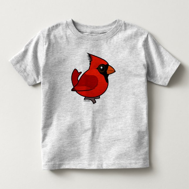 Camiseta De Bebé Cardenal septentrional de Birdorable (Anverso)