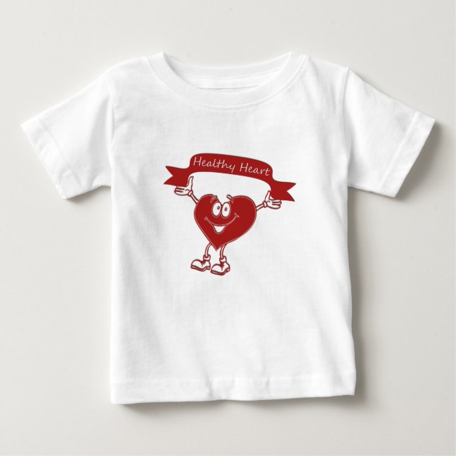 Camiseta De Bebé Cardiología del símbolo de conciencia del corazón  (Anverso)