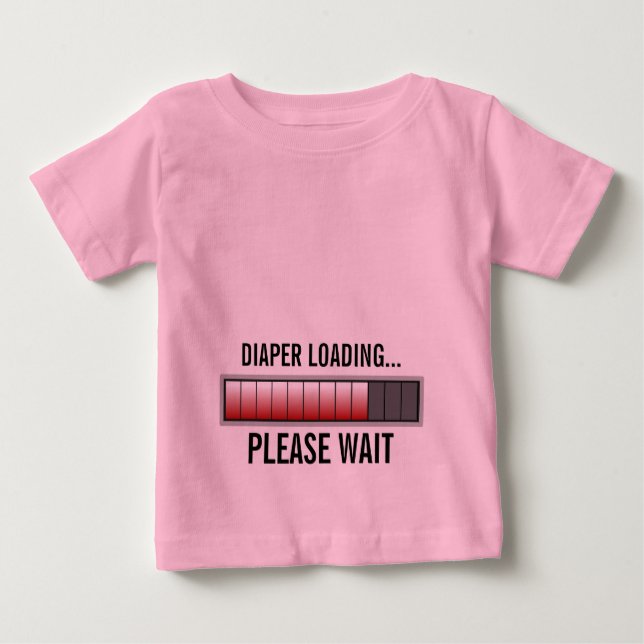 CAMISETA DE BEBÉ CARGA DE DIAPADOR (Anverso)
