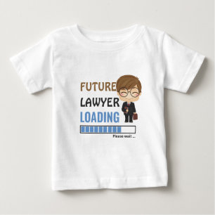 Camiseta De Bebé Carga de futuros abogados Niño de primer cumplea