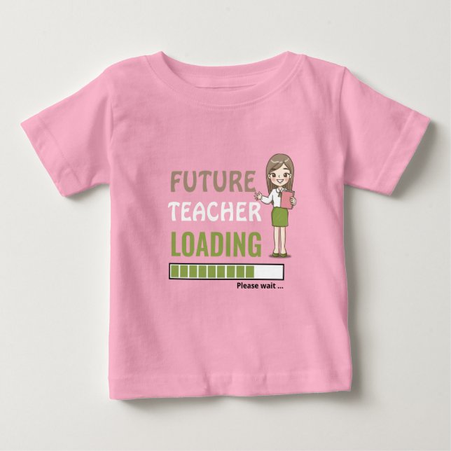 Camiseta De Bebé Carga de futuros profesores | Divertido Fiesta del (Anverso)