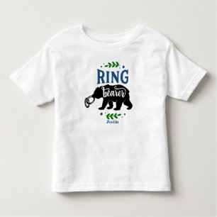 Camiseta De Bebé Cargador de anillo de oso gracioso personalizado