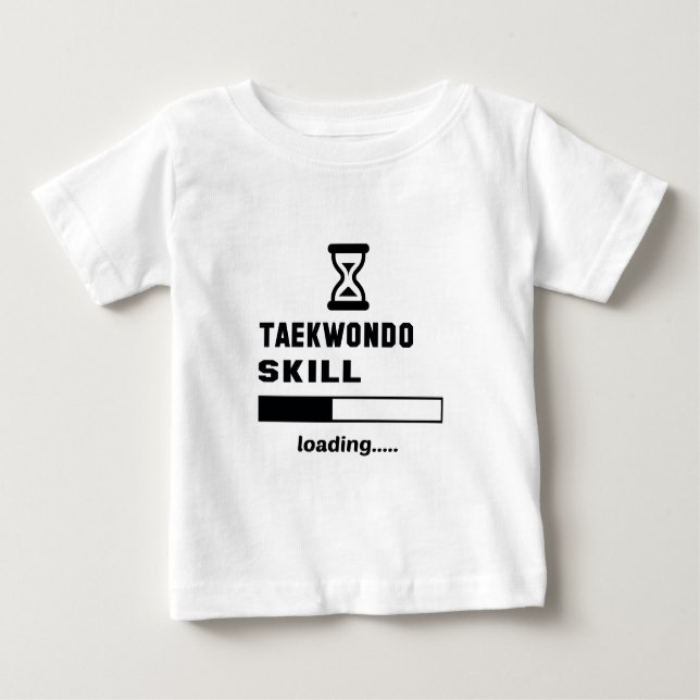 Camiseta De Bebé Cargamento de la habilidad del Taekwondo ...... (Anverso)