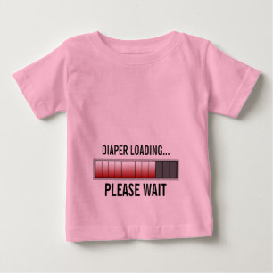 CAMISETA DE BEBÉ CARGAMENTO DEL PAÑAL