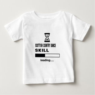 Camiseta De Bebé Cargamento escocés de la habilidad de la danza
