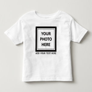 Camiseta De Bebé Cargar foto de imagen y añadir texto - Personaliza