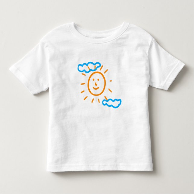 Camiseta De Bebé Cargar los dibujos de los niños convierte los dibu (Anverso)
