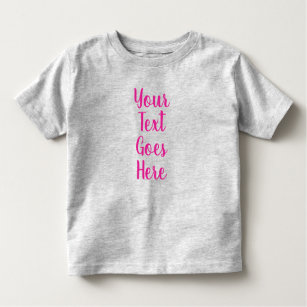 Camiseta De Bebé Cargar Personalizado fotográfico texto gris crea t