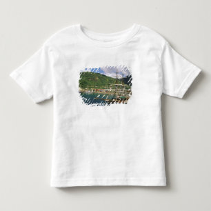Camiseta De Bebé Caribe, Santa Lucía, Soufriere. Barcos en