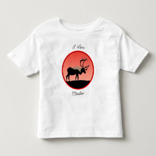 Camiseta De Bebé Caribou at Sunset - Arte original de la vida salva