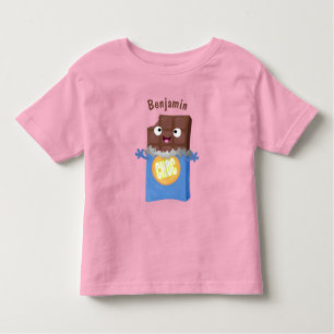 Camiseta De Bebé Caricatura de dibujos animados de un dulce chocola