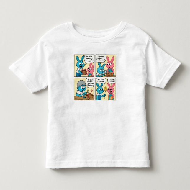 Camiseta De Bebé Caricatura de los Personalizados de Snibbi y Snibb (Anverso)