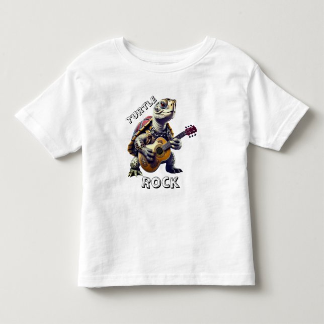 Camiseta De Bebé Caricatura de Personalizado de tortuga animal (Anverso)