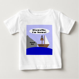 Camiseta De Bebé Caricatura Hiawatha, Estoy en Casa